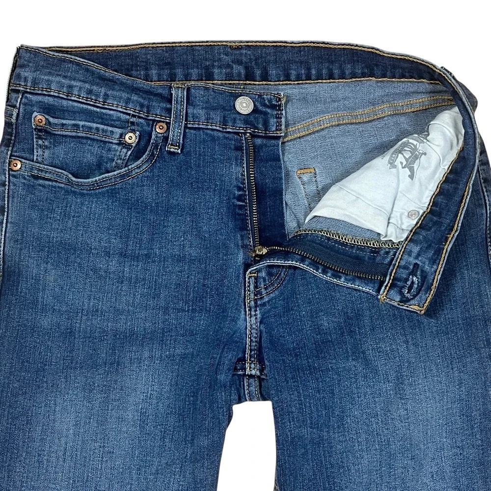 Levis 511 Slim Straight Jeans Mens 32x34 Cotton Stretch Medium Wash Blue Denim